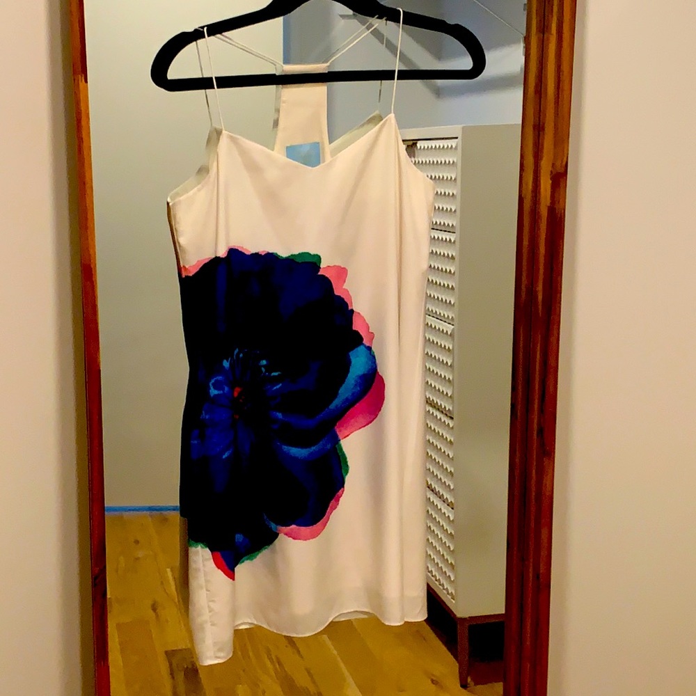 CECE WHITE FLORAL DRESS